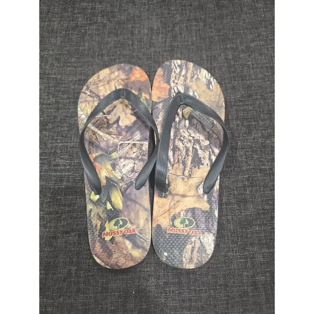 Mossy Oak Men's Camo Flip Flops Sandals Size Large L 11-12 Obsession Camouflage